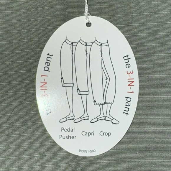 Westbound Size 12 The Jessica Fit Womens 3-in-1 Pant w/Slash Pocket NWT - Picture 7 of 7